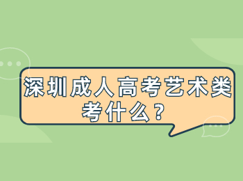 深圳成人高考藝術類考什么？