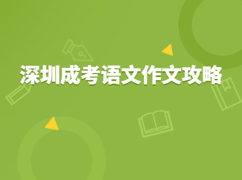 深圳成考語文作文攻略